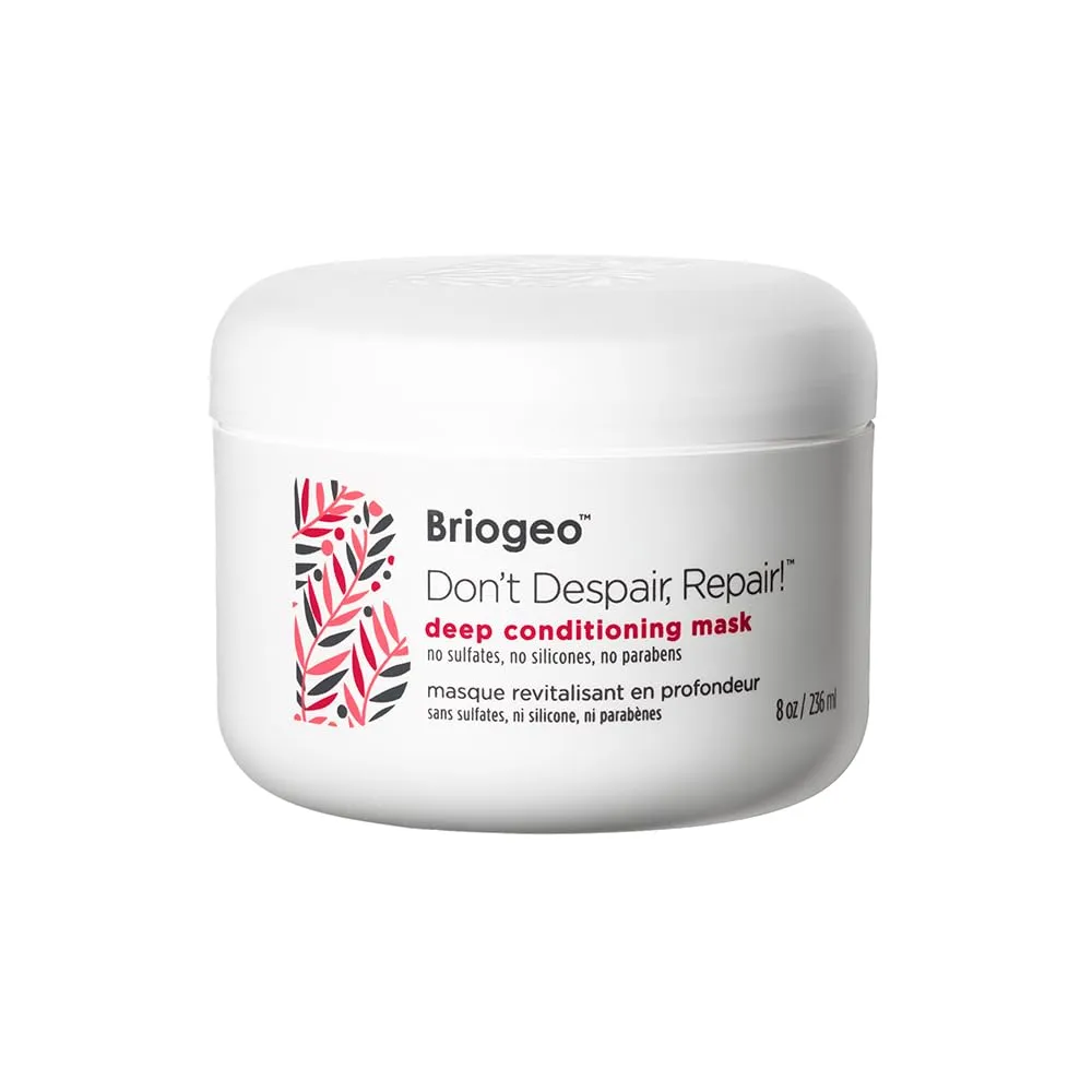 Briogeo Don\'t Despair, Repair! Deep Conditioning Mask, Deep Conditioner for Dry Damaged or Color Treated Hair, Prevent Future Breakage, Protein Mask for Stronger Hair, Vegan, Cruelty-Free, 8 fl oz Briogeo Don\'t Despair, Repair! Deep Conditioning Mask, Deep Conditioner for Dry Damaged or Color Treated Hair, Prevent Future Breakage, Protein Mask for Stronger Hair, Vegan, Cruelty-Free, 8 fl oz