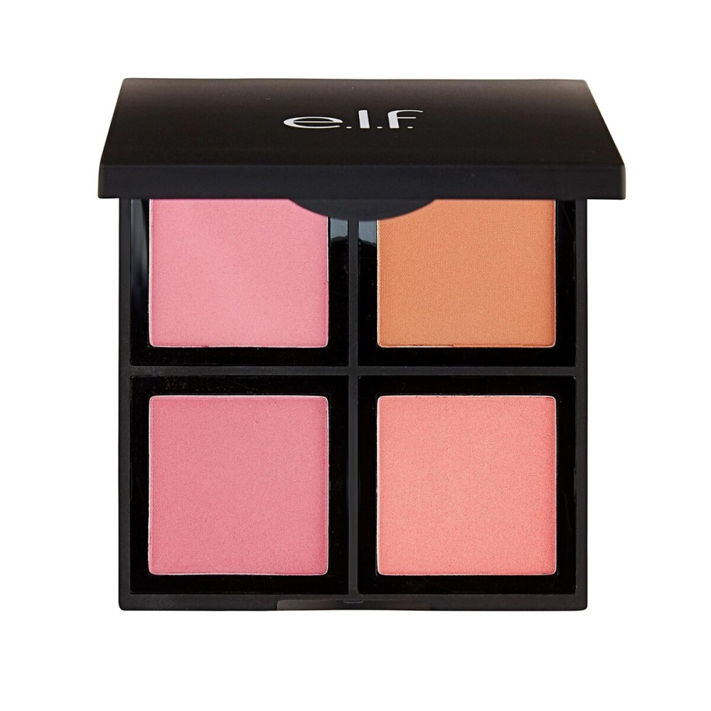 e.l.f. Cosmetics Powder Blush Palette, Four Blush Shades for Beautiful, Long-Lasting Pigment, Light e.l.f. Cosmetics Powder Blush Palette, Four Blush Shades for Beautiful, Long-Lasting Pigment, Light