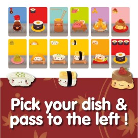 Sushi Go - The Pick and Pass family Card Game from Gamewright, great for 2-5 players aged 8 and up