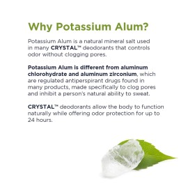 CRYSTAL Travel Stick Mineral Deodorant - Unscented Body Deodorant With 24-Hour Odor Protection, Non-Staining & Non-Sticky, Aluminum Chloride & Paraben Free, 1.5 FL OZ - (Pack of 2) CRYSTAL Travel Stick Mineral Deodorant - Unscented Body Deodorant With 24-Hour Odor Protection, Non-Staining & Non-Sticky, Aluminum Chloride & Paraben Free, 1.5 FL OZ - (Pack of 2)