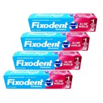 Fixodent Denture Adhesive Cream 4 Count, 2.4 Ounce Each