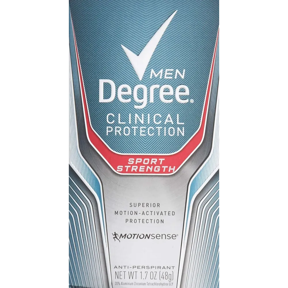 DEGREE Men Clinical Protection Sport Strength Antiperspirant & Deodorant, 1.7 Ounce, Pack of 3 (Packaging may vary) DEGREE Men Clinical Protection Sport Strength Antiperspirant & Deodorant, 1.7 Ounce, Pack of 3 (Packaging may vary)
