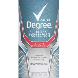DEGREE Men Clinical Protection Sport Strength Antiperspirant & Deodorant, 1.7 Ounce, Pack of 3 (Packaging may vary)