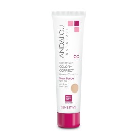 Andalou Naturals 1000 Roses CC Color + Correct with SPF 30, Sheer Beige, 2-in-1 Face Sunscreen + CC Cream for Sensitive Skin, Helps Correct Uneven Skin Tone, Reef Safe Sunscreen, 2 Fl Oz Andalou Naturals 1000 Roses CC Color + Correct with SPF 30, Sheer Beige, 2-in-1 Face Sunscreen + CC Cream for Sensitive Skin, Helps Correct Uneven Skin Tone, Reef Safe Sunscreen, 2 Fl Oz