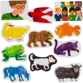 Little Folk Visuals Brown Bear, Brown Bear, What do You See? Precut Flannel/Felt Board Figures, 11 Pieces Set Little Folk Visuals Brown Bear, Brown Bear, What do You See? Precut Flannel/Felt Board Figures, 11 Pieces Set