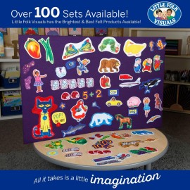 Little Folk Visuals Brown Bear, Brown Bear, What do You See? Precut Flannel/Felt Board Figures, 11 Pieces Set Little Folk Visuals Brown Bear, Brown Bear, What do You See? Precut Flannel/Felt Board Figures, 11 Pieces Set