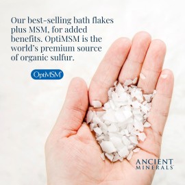Ancient Minerals Magnesium Bath Flakes Ultra with OptiMSM - Resealable Magnesium Bag of Zechstein Chloride Alternative to Epsom Bath Salt (1.65 lb) Ancient Minerals Magnesium Bath Flakes Ultra with OptiMSM - Resealable Magnesium Bag of Zechstein Chloride Alternative to Epsom Bath Salt (1.65 lb)