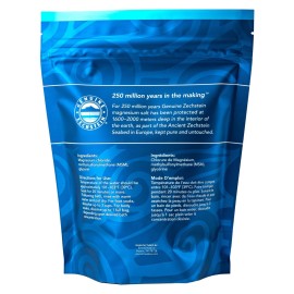 Ancient Minerals Magnesium Bath Flakes Ultra with OptiMSM - Resealable Magnesium Bag of Zechstein Chloride Alternative to Epsom Bath Salt (1.65 lb) Ancient Minerals Magnesium Bath Flakes Ultra with OptiMSM - Resealable Magnesium Bag of Zechstein Chloride Alternative to Epsom Bath Salt (1.65 lb)