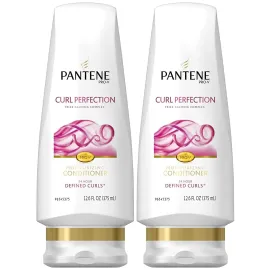 Pantene Pro-V Curly Hair Curl Perfection Moisturizing Conditioner, 12 Fl Oz (Pack of 2)