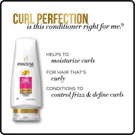 Pantene Pro-V Curly Hair Curl Perfection Moisturizing Conditioner, 12 Fl Oz (Pack of 2) Pantene Pro-V Curly Hair Curl Perfection Moisturizing Conditioner, 12 Fl Oz (Pack of 2)