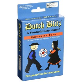 Dutch Blitz: Expansion Pack, Use Expansion Pack Alone or with Original Deck to Play with 2-4 Players, 4 New Card Colors, Fast Paced Fun for Everyone, for Ages 8 and Up