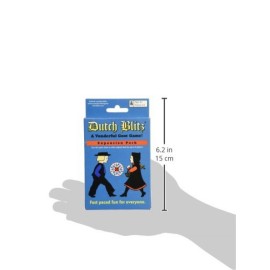 Dutch Blitz: Expansion Pack, Use Expansion Pack Alone or with Original Deck to Play with 2-4 Players, 4 New Card Colors, Fast Paced Fun for Everyone, for Ages 8 and Up