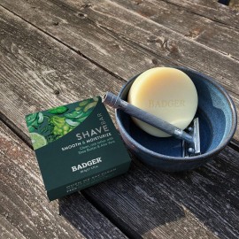 Badger Shaving Soap Puck, Organic Moisturizing Shave Soap Bar, Rich Lasting Lather, Light Natural Scent, Plastic Free & Vegan Shave Soap for Men & Women, 3.15 oz Bar Badger Shaving Soap Puck, Organic Moisturizing Shave Soap Bar, Rich Lasting Lather, Light Natural Scent, Plastic Free & Vegan Shave Soap for Men & Women, 3.15 oz Bar