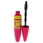 Maybelline Volum\' Express Pumped Up Colossal Mascara, Washable Formula Infused with Collagen for Up To 16x Lash Volume, Glam Black, 1 Count