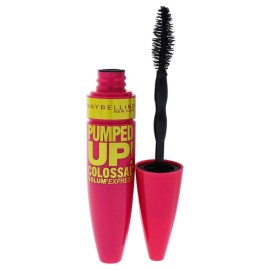 Maybelline Volum\' Express Pumped Up Colossal Mascara, Washable Formula Infused with Collagen for Up To 16x Lash Volume, Glam Black, 1 Count Maybelline Volum\' Express Pumped Up Colossal Mascara, Washable Formula Infused with Collagen for Up To 16x Lash Volume, Glam Black, 1 Count