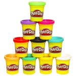 Play Doh Modeling Compound 10-Pack Case of Assorted Colors, Non-Toxic 2 oz. Cans, Back to School Gifts, Prizes, & Party Favors, Preschool Toys for Kids, Ages 2+ (Amazon Exclusive)