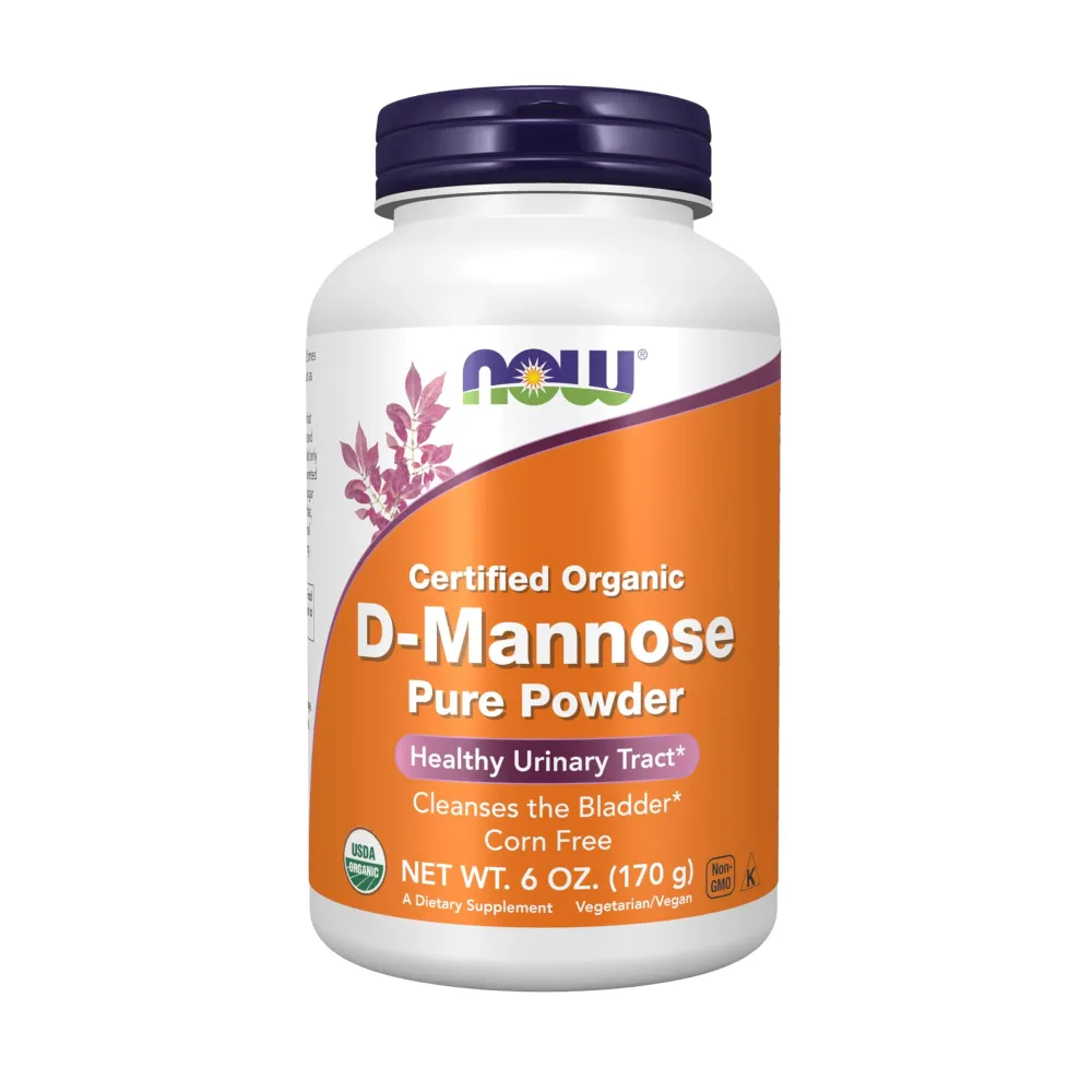 NOW Foods Supplements, D-Mannose Powder, Non-GMO Project Verified, Healthy Urinary Tract*, 6-Ounce NOW Foods Supplements, D-Mannose Powder, Non-GMO Project Verified, Healthy Urinary Tract*, 6-Ounce