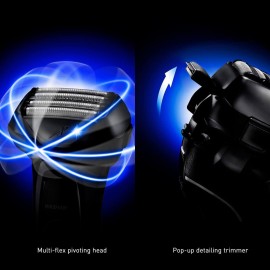 Panasonic ARC5 Electric Razor for Men with Pop-Up Trimmer, Wet/Dry 5-Blade Electric Shaver with Intelligent Shave Sensor and Multi-Flex Pivoting Head - ES-LV65-S (Silver) Panasonic ARC5 Electric Razor for Men with Pop-Up Trimmer, Wet/Dry 5-Blade Electric Shaver with Intelligent Shave Sensor and Multi-Flex Pivoting Head - ES-LV65-S (Silver)