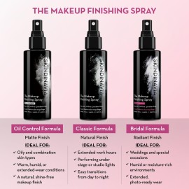 Skindinavia The Makeup Finishing Spray, Oil Control Makeup Setting Spray, All-Day Wear, Long-Lasting Up to 16+ Hours, Heat-Resistant & Waterproof, Fine Mist, 4.0 Oz Skindinavia The Makeup Finishing Spray, Oil Control Makeup Setting Spray, All-Day Wear, Long-Lasting Up to 16+ Hours, Heat-Resistant & Waterproof, Fine Mist, 4.0 Oz