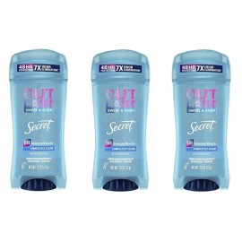 Secret Deodorant Outlast Clear Gel Completely Clean 2.6 Ounce (76ml) (3 Pack)