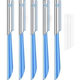 Women Facial Razor for Hair Removal - Dermaplaning Tool Peach Fuzz Trimmer, Fine Hair Remover Eyebrow Razors and Dermaplane Face Shavers Women\'s Exfoliating for Sensitive Skin Essential Travel