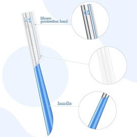 Women Facial Razor for Hair Removal - Dermaplaning Tool Peach Fuzz Trimmer, Fine Hair Remover Eyebrow Razors and Dermaplane Face Shavers Women\'s Exfoliating for Sensitive Skin Essential Travel Women Facial Razor for Hair Removal - Dermaplaning Tool Peach Fuzz Trimmer, Fine Hair Remover Eyebrow Razors and Dermaplane Face Shavers Women\'s Exfoliating for Sensitive Skin Essential Travel