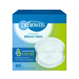 Dr. Brown\'s Disposable One-Use Absorbent Breast Pads for Breastfeeding and Leaking - 60pk - Packaging May Vary Dr. Brown\'s Disposable One-Use Absorbent Breast Pads for Breastfeeding and Leaking - 60pk - Packaging May Vary