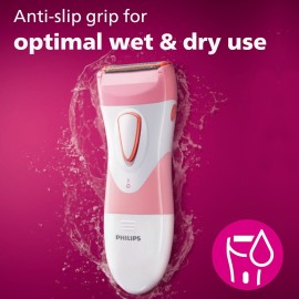 Philips SatinShave Essential Womens Wet & Dry Electric Shaver for Legs & Body, Cordless, with Hypoallergenic Foil, HP6306/50 Philips SatinShave Essential Womens Wet & Dry Electric Shaver for Legs & Body, Cordless, with Hypoallergenic Foil, HP6306/50