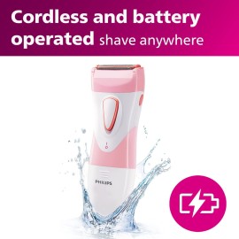 Philips SatinShave Essential Womens Wet & Dry Electric Shaver for Legs & Body, Cordless, with Hypoallergenic Foil, HP6306/50 Philips SatinShave Essential Womens Wet & Dry Electric Shaver for Legs & Body, Cordless, with Hypoallergenic Foil, HP6306/50