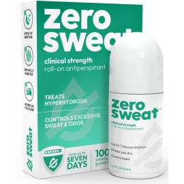 ZeroSweat Antiperspirant Deodorant | Clinical Strength Hyperhidrosis Treatment - Reduces Armpit Sweat 1.2 Fl.Oz (1 Pack)