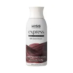 Kiss Express Semi-Permanent Hair Color - Vivid, Highly Pigmented Dye for Vibrant Hair, Gentle Formula, Gray Coverage, pH Balanced,23 Intermixable Shades, All Hair Types (3.5 oz, Darkest Brown,1 Count)