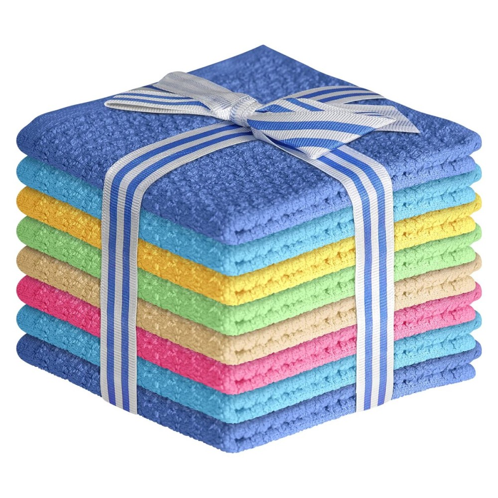 Multicolored Body Wash Cloths Washcloths Set of 8 Multipurpose Cotton Kitchen Washcloths, Bathroom Wash Cloths for Face and Body, Utility Rags - Soft and Absorbent, Washable Rags - 12 x 12 Inches Multicolored Body Wash Cloths Washcloths Set of 8 Multipurpose Cotton Kitchen Washcloths, Bathroom Wash Cloths for Face and Body, Utility Rags - Soft and Absorbent, Washable Rags - 12 x 12 Inches