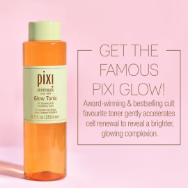 Pixi Glow Tonic Balancing Face Toner Glycolic Acid for Radiant Skin and Daily Brightening (8.5 fl oz / 250 ml) Pixi Glow Tonic Balancing Face Toner Glycolic Acid for Radiant Skin and Daily Brightening (8.5 fl oz / 250 ml)