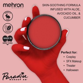 Mehron Makeup Paradise Makeup AQ Pro Size | Stage & Screen Performance, Face & Body Painting, Beauty, Cosplay, and Halloween | Water Activated Face Paint, Body Paint 1.4 oz (40 g) - Beach Berry