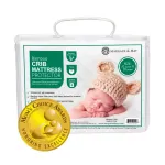 Crib Mattress Protector Pad - Ultra-Soft Waterproof Breathable Premium Bamboo Rayon - Noiseless Fitted Dryer Safe Cover. High Absorbency Oeko-TEX Certified (28 x 52 x 9 inches) MARGAUX & MAY