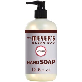 Mrs. MEYER\'S Hand Soap Lavender 12.5 Ounce Pump (370ml) (3 Pack)