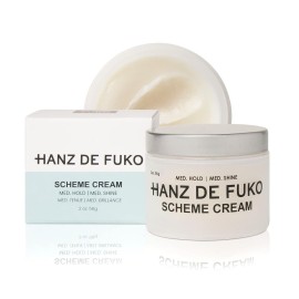 Hanz de Fuko Scheme Cream - Premium Men\'s Hair Styling Cream with Medium Hold & High Shine Finish, 2 oz.