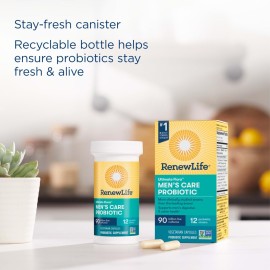 Renew Life Men\'s Care Probiotic Capsules, Supports Mens Digestive, Colon, Immune and Respiratory Health, L. Rhamnosus GG, Dairy, Soy and gluten-free, 90 Billion CFU, 30 Count Renew Life Men\'s Care Probiotic Capsules, Supports Mens Digestive, Colon, Immune and Respiratory Health, L. Rhamnosus GG, Dairy, Soy and gluten-free, 90 Billion CFU, 30 Count