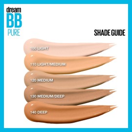 Maybelline Dream Pure Skin Clearing BB Cream, 8-in-1 Skin Perfecting Beauty Balm With 2% Salicylic Acid, Sheer Tint Coverage, Oil-Free, Medium, 1 Count Maybelline Dream Pure Skin Clearing BB Cream, 8-in-1 Skin Perfecting Beauty Balm With 2% Salicylic Acid, Sheer Tint Coverage, Oil-Free, Medium, 1 Count