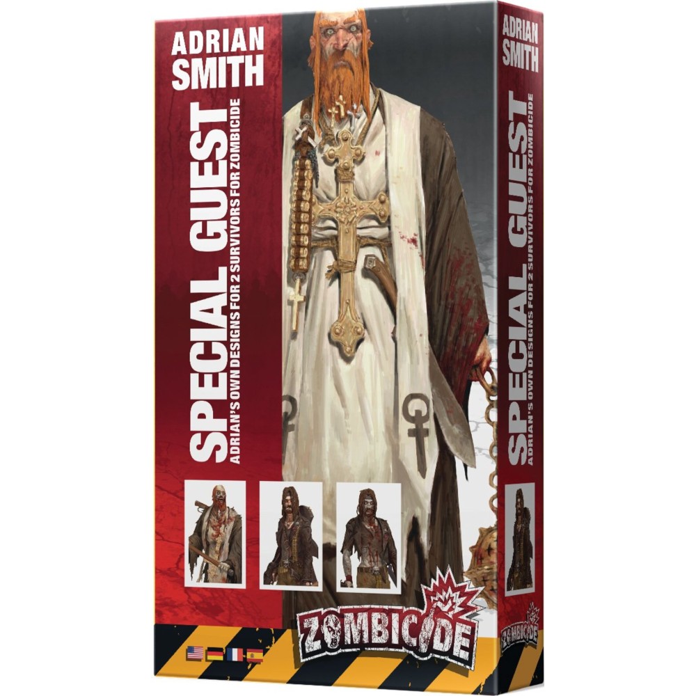 Zombicide: Black Plague Adrian Smith SPECIAL GUEST BOX - Embrace the World of HATE Chronicles! Cooperative Tabletop Miniatures Strategy Game, Ages 14+, 1-6 Players, 1 Hr Playtime, Made by CMON