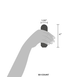 ForPro Professional Collection Stainless Steel Pedi File Refill, 80 Grit, Black, EZ-Strip Peel Pedicure Refill Pads, 1.25 W x 4 L, 50-Count