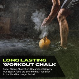 Rage Fitness Premium Gym Chalk, Pure Magnesium Carbonate Chalk for Excellent Grip, Weightlifting, Gymnastics, Rock Climbing - Block Chalk 1 LB Rage Fitness Premium Gym Chalk, Pure Magnesium Carbonate Chalk for Excellent Grip, Weightlifting, Gymnastics, Rock Climbing - Block Chalk 1 LB