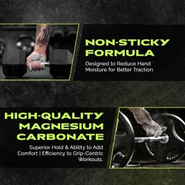 Rage Fitness Premium Gym Chalk, Pure Magnesium Carbonate Chalk for Excellent Grip, Weightlifting, Gymnastics, Rock Climbing - Block Chalk 1 LB Rage Fitness Premium Gym Chalk, Pure Magnesium Carbonate Chalk for Excellent Grip, Weightlifting, Gymnastics, Rock Climbing - Block Chalk 1 LB