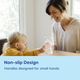 MAM Starter Cup (1 Count), MAM Sippy Cup, Drinking Cup with Extra-Soft Spill-Free Spout and Non-Slip Handles, for Boys 4+ Months, Five Ounces, Blue