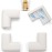 Roving Cove HeftyFit Corner Protector for Baby (4 Large Corners), Heavy-Duty Soft Rubber Foam Furniture Corner Bumper Guards, 3M Adhesive Pre-Taped, Oyster White (Off White)