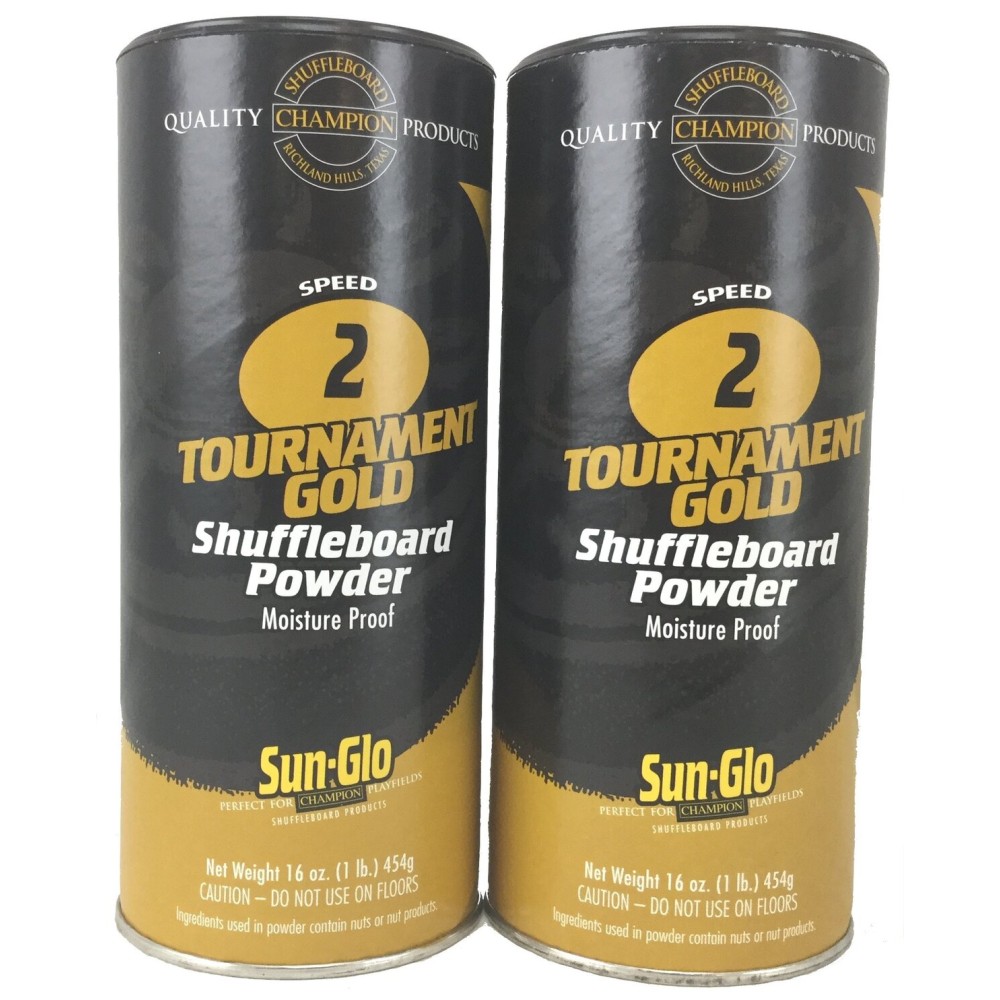 Twin Pack of Sun-Glo 2 Speed Shuffleboard Powder Wax Twin Pack of Sun-Glo 2 Speed Shuffleboard Powder Wax