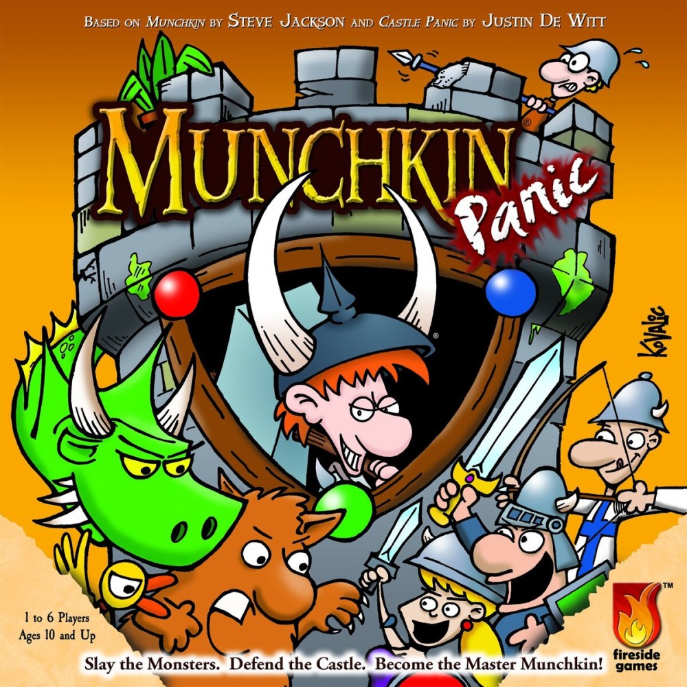Fireside Games Munchkin Panic, Multi-Colored Fireside Games Munchkin Panic, Multi-Colored