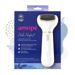 Amop Pedi Perfect Electric Callus Remover Foot File w/ Diamond Crystals, Pedicure Tool for Feet, Removes Hard & Dead Skin, Feet Scrubber & Buffer, Splashproof, w/ Extra Coarse Roller Head, 1 Count