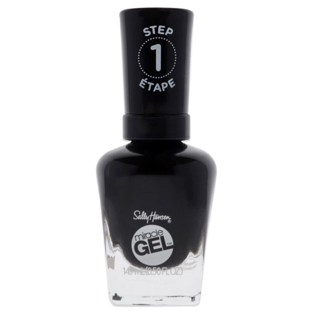 Sally Hansen Miracle Gel, Onyx-pected, Long Lasting, Gel-Like Formula, No UV Lamp Needed, Black Nail Polish Sally Hansen Miracle Gel, Onyx-pected, Long Lasting, Gel-Like Formula, No UV Lamp Needed, Black Nail Polish