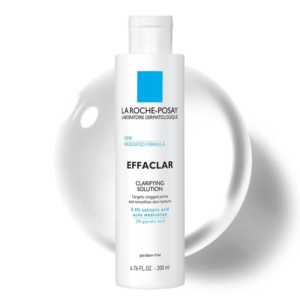 La Roche-Posay Effaclar Clarifying Solution Acne Toner with Salicylic Acid and Glycolic Acid, Pore Refining Oily Skin Toner, Gentle Exfoliant to Unclog Pores and Remove Dead Skin Cells La Roche-Posay Effaclar Clarifying Solution Acne Toner with Salicylic Acid and Glycolic Acid, Pore Refining Oily Skin Toner, Gentle Exfoliant to Unclog Pores and Remove Dead Skin Cells